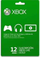 Tarjeta de Xbox live 12 meses